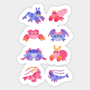 Ribbon Malacostraca Sticker